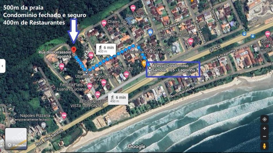 Refugio Praia Lagoinha Ubatuba-Sp Condominio Samola Apto 05 Ngoại thất bức ảnh